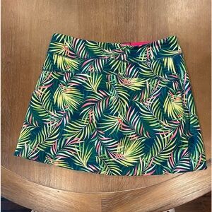 Lands End Women’s Green & Yellow tennis skirt.